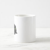 かわいいかわいいの黒猫 コーヒーマグカップ (中央)