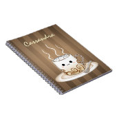 かわいいかわいいはココア飲み物を暖めます ノートブック (右側)