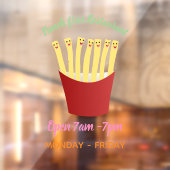 かわいいかわいいはファストフード漫画をフライス ウィンドウサイン (シート2)