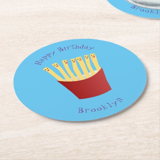 かわいいかわいいはファストフード漫画をフライス ラウンドペーパーコースター (アングル)