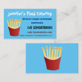 かわいいかわいいはファストフード漫画をフライス 名刺 (正面/裏面)