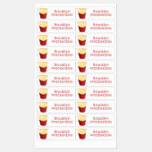 かわいいかわいいはファストフード漫画をフライパーソナライズされたす ラベル (シート)