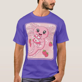 かわいいかわいいアクソロトルストロベリーミルク日本のアニメ Tシャツ