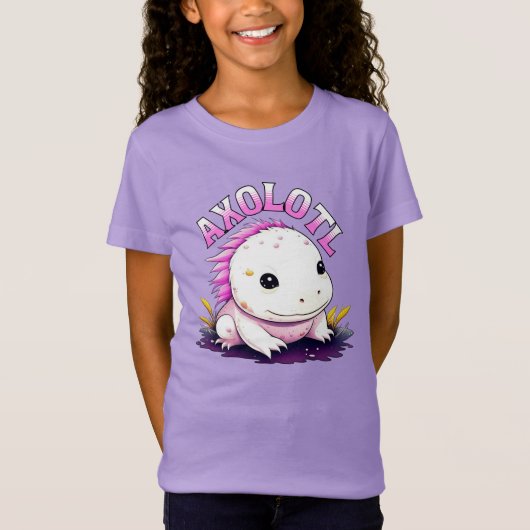 かわいいかわいいアクソロトル Tシャツ (正面)