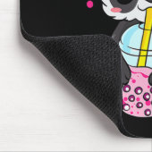 かわいいかわいいアニメパンダbobaバブルティーオタクメンズ マウスパッド (コーナー)