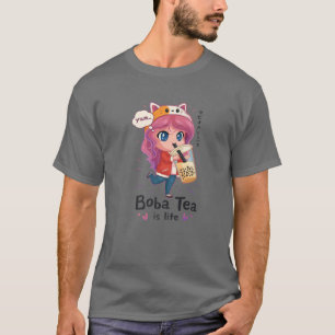 かわいいかわいいアニメ女の子オタク日本のボバティー Tシャツ