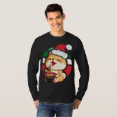 かわいいかわいいアニメ柴犬犬食べ物のラーメンChris Tシャツ (正面フル)