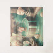 かわいいかわいいアニメinプール タペストリー (正面)