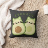 かわいいかわいいアボカドキャットマッシュアップ クッション (ブランケット)