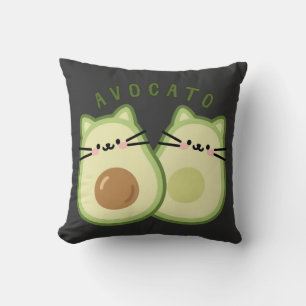 かわいいかわいいアボカドキャットマッシュアップ クッション