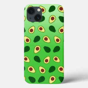かわいいかわいいアボカドスライス夏のグラデーションパターン iPhone 13ケース