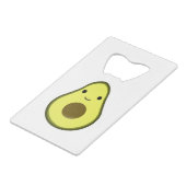 かわいいかわいいアボカド クレジットカード栓抜き (正面アングル)