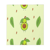 かわいいかわいいアボカド ノートパッド (正面)