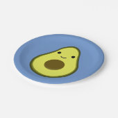 かわいいかわいいアボカド ペーパープレート (アングル)
