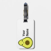 かわいいかわいいアボカド ラゲッジタグ (裏面縦)