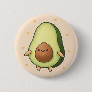 かわいいかわいいアボカド 缶バッジ