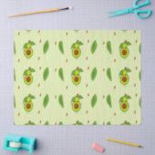 かわいいかわいいアボカド 薄葉紙 (クラフト)