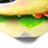 かわいいかわいいイエローベビーシック ポスター (角)