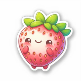かわいいかわいいイチゴの果実 シール