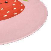 かわいいかわいいイチゴ漫画イラストレーション カッティングボード (角)