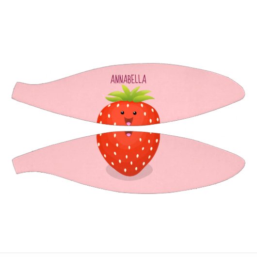 かわいいかわいいイチゴ漫画イラストレーション ミニバスケットボール (パネル)