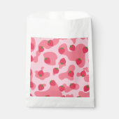 かわいいかわいいイチゴ牛のパターン フェイバーバッグ (正面)