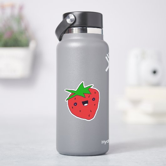 かわいいかわいいイチゴ シール (HydroFlask)