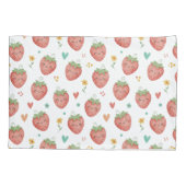 かわいいかわいいイチゴ 枕カバー (裏面)