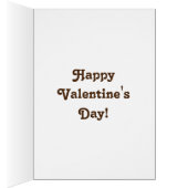 かわいいかわいいイローフユーおもしろいハッピーバレンタインデー (内側 (右))