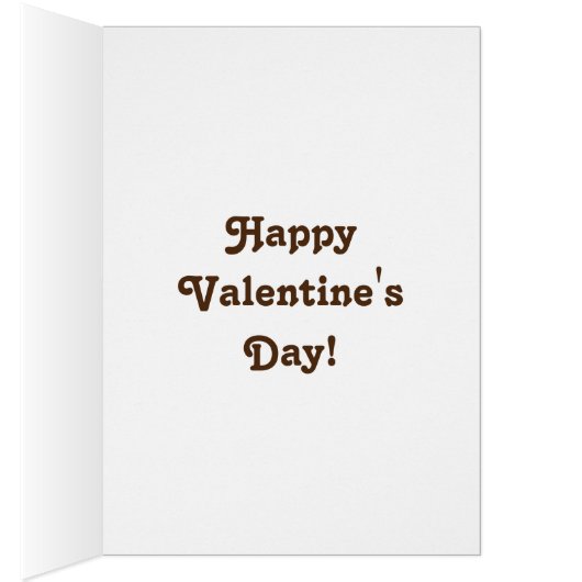 かわいいかわいいイローフユーおもしろいハッピーバレンタインデー (内側 (右))