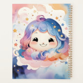 かわいいかわいいウォーターカラーアートスターベビーガールプランナー プランナー手帳 (裏面)