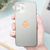 かわいいかわいいウォーターカラーカボチャ シール (スマートフォン)