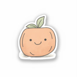 かわいいかわいいウォーターカラーカボチャ シール