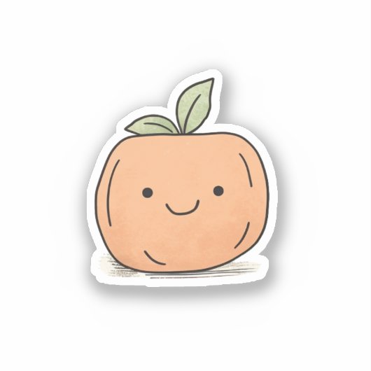 かわいいかわいいウォーターカラーカボチャ シール (正面)