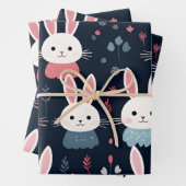 かわいいかわいいウサギ ラッピングペーパーシート (インサイチュ)