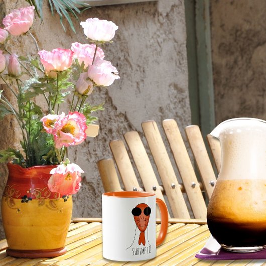 かわいいかわいいエビのシーフードマグ マグカップ