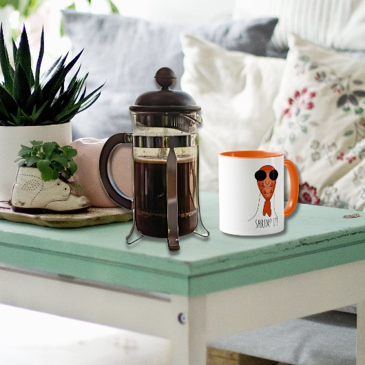 かわいいかわいいエビのシーフードマグ マグカップ