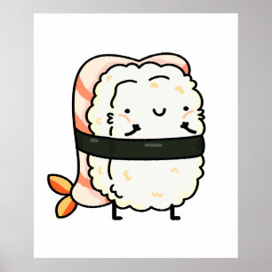 かわいいかわいいエビエビ寿司 ポスター