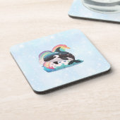 かわいいかわいいオルカキラーホエールレインボウズ コースター (左側)