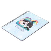 かわいいかわいいオルカキラーホエールレインボウズ ノートブック (左側)