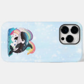 かわいいかわいいオルカキラーホエールレインボウズ Case-Mate iPhoneケース (裏面 (横))