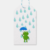 かわいいかわいいカエルと雨 ギフトタグ (裏面)