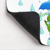 かわいいかわいいカエルと雨 マウスパッド (コーナー)