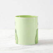 かわいいかわいいカガエル飲むバブルティー マグカップ (中央)