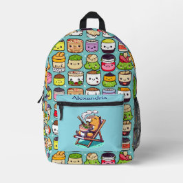 かわいいかわいいカスタムラーメン プリントバックパック
