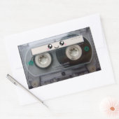 かわいいかわいいカセットテープ 長方形シール (封筒)