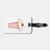 かわいいかわいいカップケーキミルクシェイクとさくらんぼ ラゲッジタグ (裏面横)