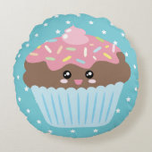 かわいいかわいいカップケーキ ラウンドクッション (正面)