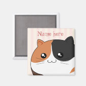 かわいいかわいいカリコキティ猫 マグネット (正面/裏面)