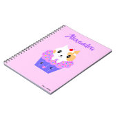 かわいいかわいいカリコキャットカップケーキ ノートブック (左側)